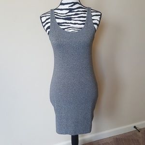 H & M Basic Heather Grey Body Con Dress